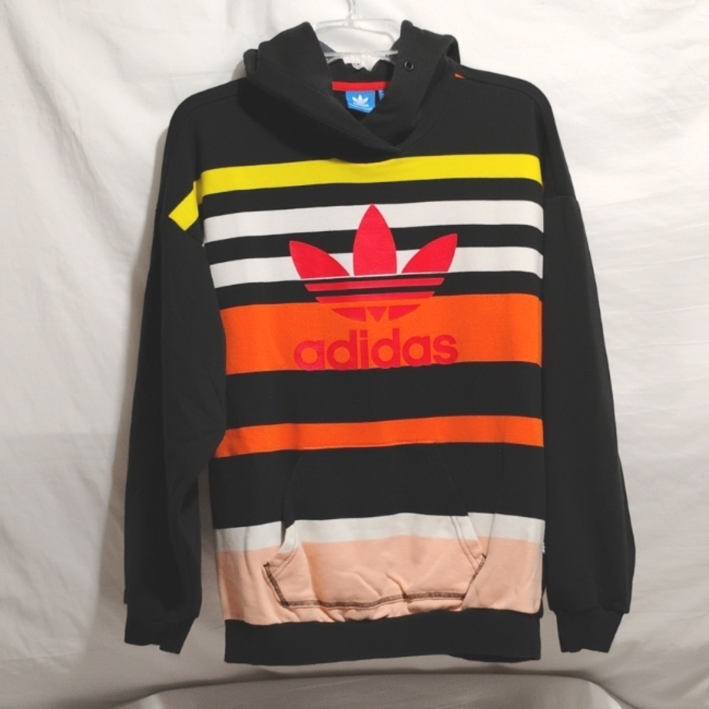 (D-8) Adidas Trefoil Hoodie Sz.S Missing Hoodie String Otherwise Good Uni